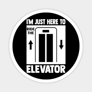 Funny Elevator Art For Men Women Kids Elevator Inspector Magnet